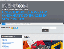 Tablet Screenshot of kensonmarketing.com.sg